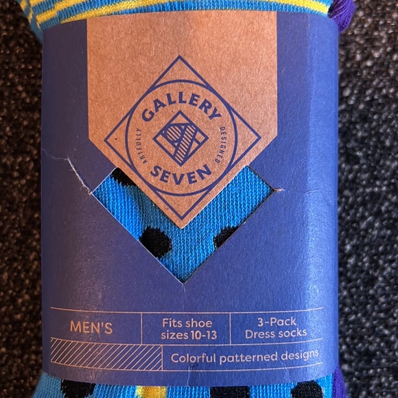 Gallery Seven Men’s Two 3 Pack Dress Socks (New) #486 - Picture 3 of 4